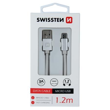 Swissten USB/microUSB 1.2m