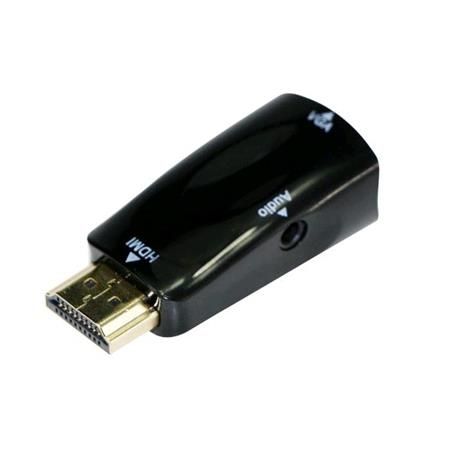 C-TECH red. HDMI na VGA + Audio