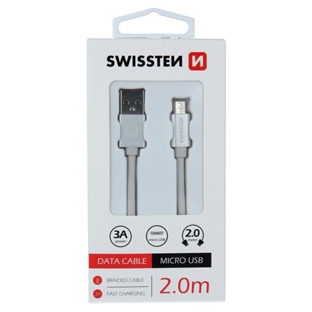 Swissten USB/microUSB 2m