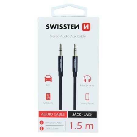 Swissten Audio kabel textile Jack - Jack 1