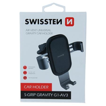 Swissten Gravity držák do ventilace auta s-grip G1-Av3; 65010602