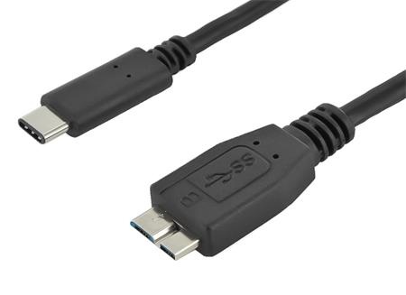 PremiumCord Kabel USB 3.1 konektor C/male - USB 3.0 konektor Micro-B/male