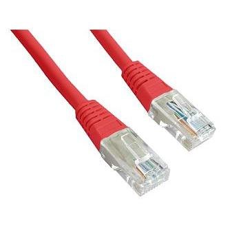 GEMBIRD Eth Patch kabel c5e UTP 3m RED; PP12-3M/R