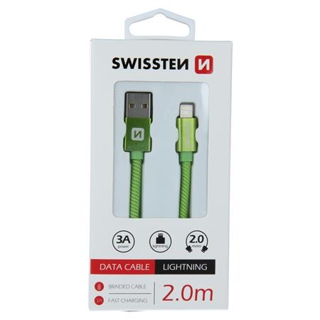 Swissten datový kabel textile USB / Lightning 2