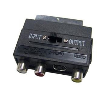 SENCOR SCART konektor - 3x RCA/M+S-video konektor