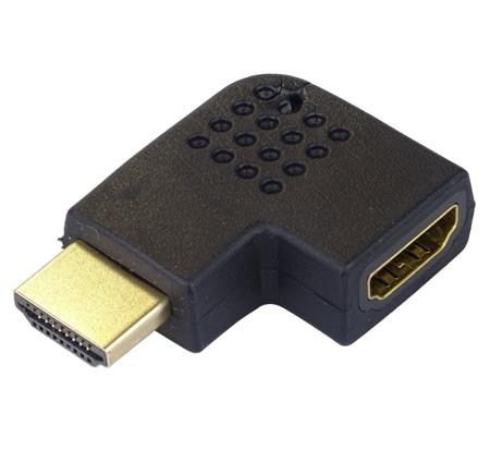 PremiumCord HDMI adaptér 19pin Female - 19pin Male do úhlu 90° pravá; kphdma-13