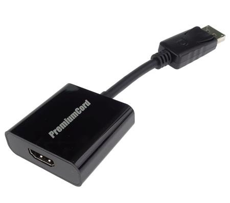 PremiumCord adaptér DisplayPort - HDMI Male/Female 15cm; kportad03