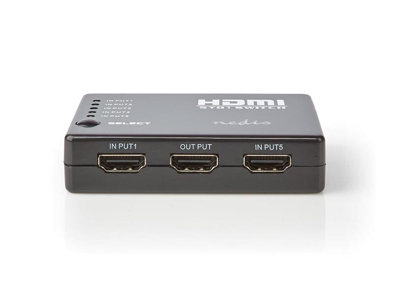 Převodník HDMI - 5x HDMI NEDIS VSWI3455BK; VSWI3455BK