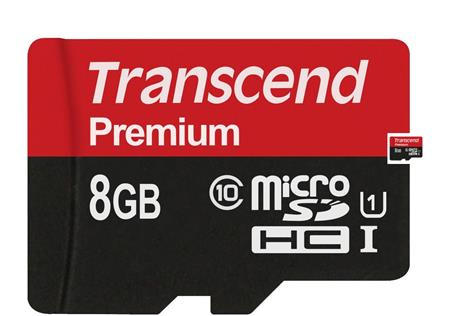 Transcend MicroSDHC karta 8GB Premium