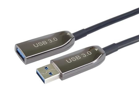 PremiumCord USB 3.0 prodlužovací optický AOC kabel A/Male - A/Female 10m; ku3opt10