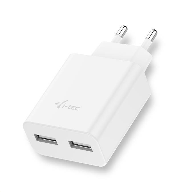 i-Tec USB Power Charger 2 Port 2.4A - USB nabíječka - bílá ; CHARGER2A4W