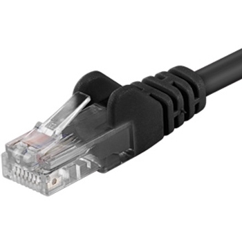 PremiumCord Patch kabel UTP RJ45-RJ45 CAT6 0.25m black; sp6utp002C