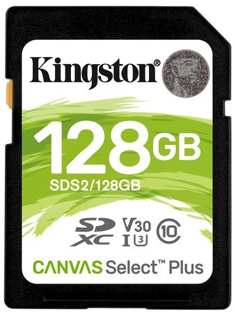 Kingston Card Canvas Select Plus SD 128 GB; SDS2/128GB