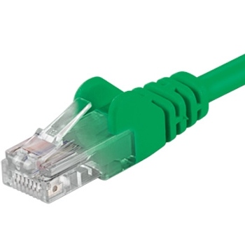 PremiumCord Patch kabel UTP RJ45-RJ45 level 5e 1m zelená; sputp01G