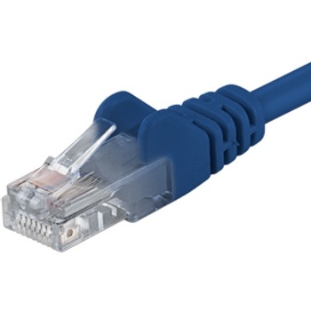 PremiumCord Patch kabel UTP RJ45-RJ45 level 5e 1m modrá; sputp01B