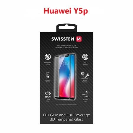 Swissten sklo ultra durable 3D full glue glass Huawei Y5P černé; 64701858