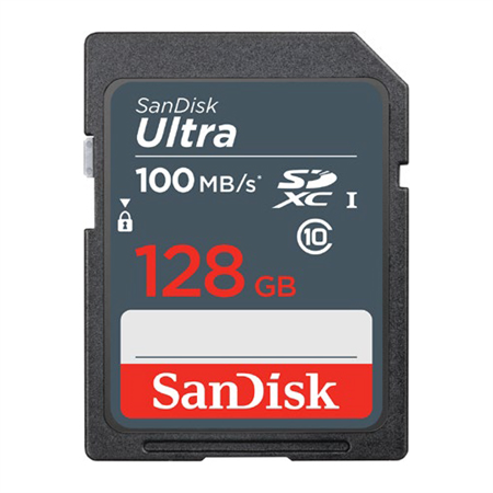 SanDisk Ultra 128GB SDXC Memory Card 100MB/s; SDSDUNR-128G-GN3IN