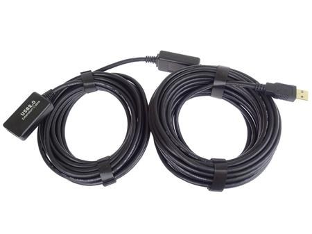 PremiumCord USB 2.0 repeater a prodlužovací kabel A/M-A/F 20m; ku2rep20
