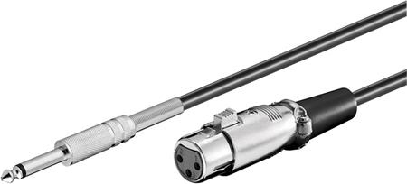 PremiumCord Kabel Jack 6.3mm-XLR M/F 6m; kjackxlr01
