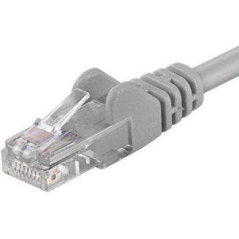 PremiumCord Patch kabel UTP RJ45-RJ45 level 5e 50m šedá; sputp500