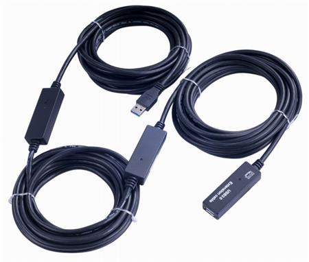 PremiumCord USB 3.0 repeater a prodlužovací kabel A/M-A/F 20m; ku3rep20