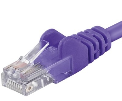 PremiumCord Patch kabel UTP RJ45-RJ45 CAT6 1m fialová; sp6utp010V