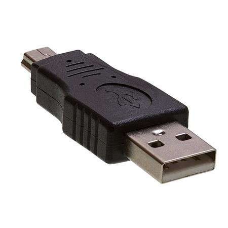 PremiumCord USB redukce A-B M/M mini USB 5pin; kur-8