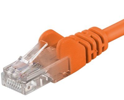 PremiumCord Patch kabel UTP RJ45-RJ45 CAT6 0.25m oranžová; sp6utp002E