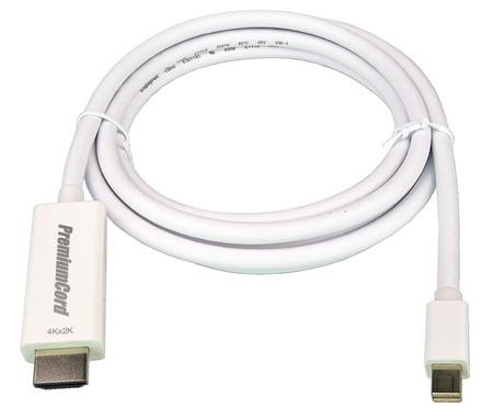 PremiumCord mini DisplayPort 1.2 na HDMI 2.0 kabel pro rozlišení 4Kx2K@60Hz