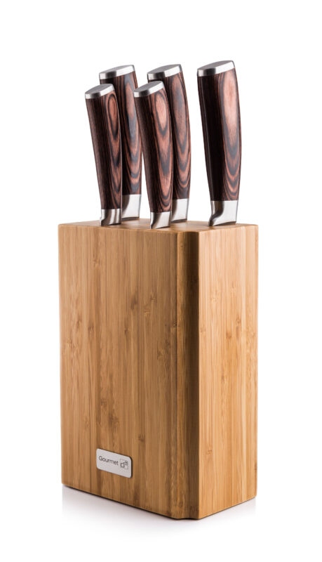 Sada nožů G21 Gourmet Nature 5 ks + bambusový blok; G21GNAT5