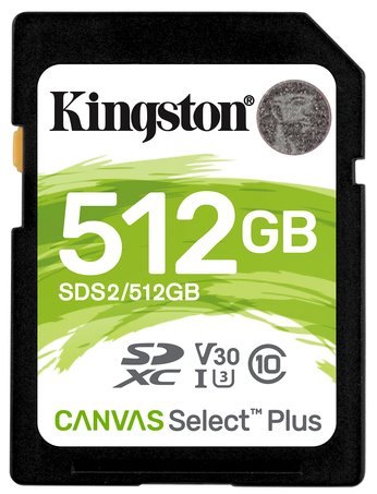 Kingston Card Canvas Select Plus SD 512 GB; SDS2/512GB
