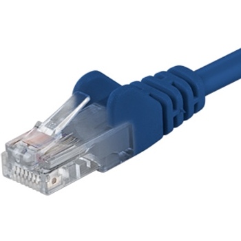 PremiumCord Patch kabel UTP RJ45-RJ45 level 5e 0.25m modrá; sputp002B