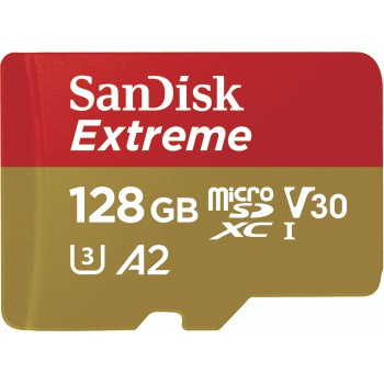 SanDisk Extreme microSDXC card for Mobile Gaming 128 GB 190 MB/s and 90 MB/s