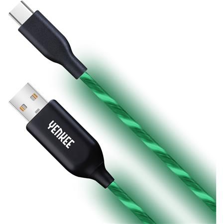 Yenkee YCU 341 GN LED USB C kabel / 1m; YCU 341 GN