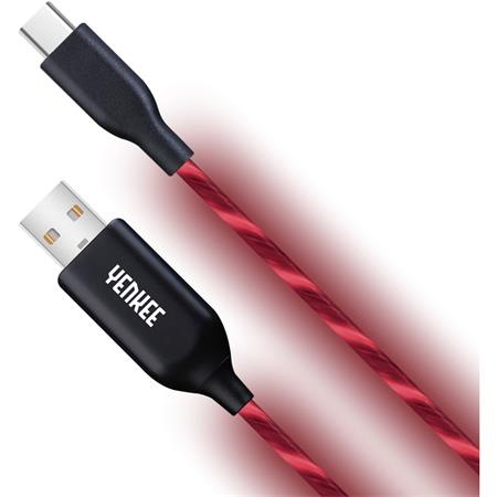 Yenkee YCU 341 RD LED USB C kabel / 1m; YCU 341 RD