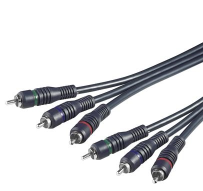 PremiumCord Kabel 3x CINCH-3x CINCH M/M 5m HQ; kjackcmm3hq-5