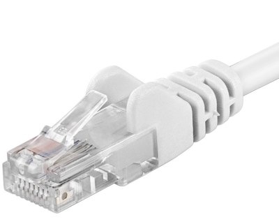 PremiumCord Patch kabel UTP RJ45-RJ45 CAT6 7m bílá; sp6utp070W