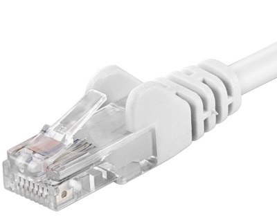 PremiumCord Patch kabel UTP RJ45-RJ45 CAT6 10m bílá; sp6utp100W