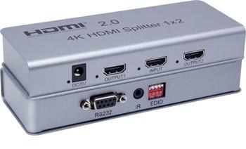PremiumCord HDMI 2.0 splitter 1-2 porty