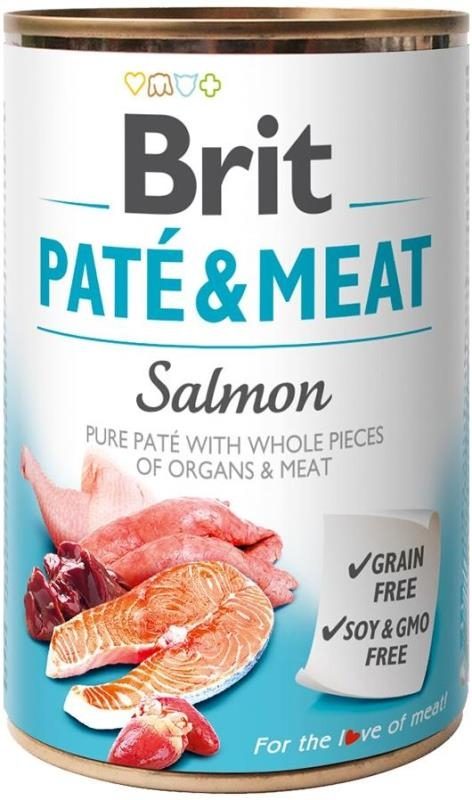 Brit Dog konz Paté & Meat Salmon 400g; 95452