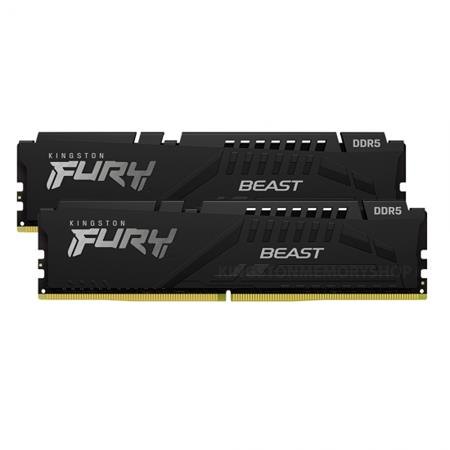 Kingston Fury Beast DIMM DDR5 16GB 5200MHz černá; KF552C40BBK2-16