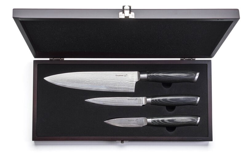Sada nožů G21 Gourmet Damascus small box 3 ks; NB-D1095
