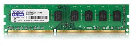 GoodRam DIMM DDR3 4GB 1600MHz CL11; GR1600D364L11S/4G
