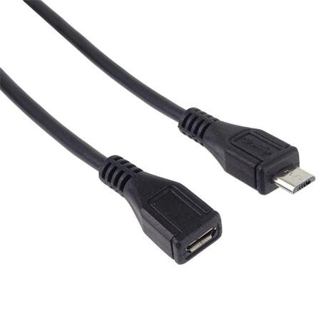 PremiumCord Kabel prodlužovací micro USB 2.0 male-female
