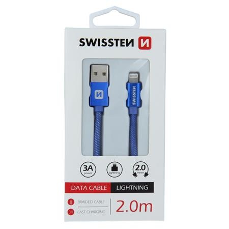 Swissten datový kabel textile USB / Lightning 2