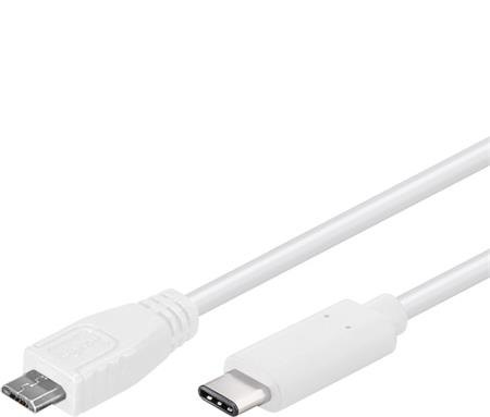 PremiumCord Kabel USB 3.1 konektor C/male - USB 2.0 Micro-B/male