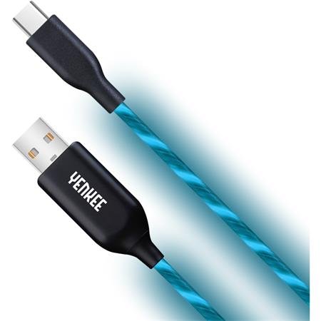 Yenkee YCU 341 BE LED USB C kabel / 1m; YCU 341 BE