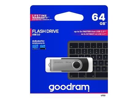 GoodRam UTS3 64GB USB 3.0 Black; UTS3-0640K0R11
