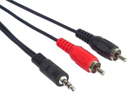 PremiumCord Kabel Jack 3.5mm-2xCINCH M/M 5m; kjackcin5