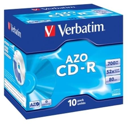 Verbatim CD-R(10-Pack)Jewel/Crystal/52x/700MB; 43327